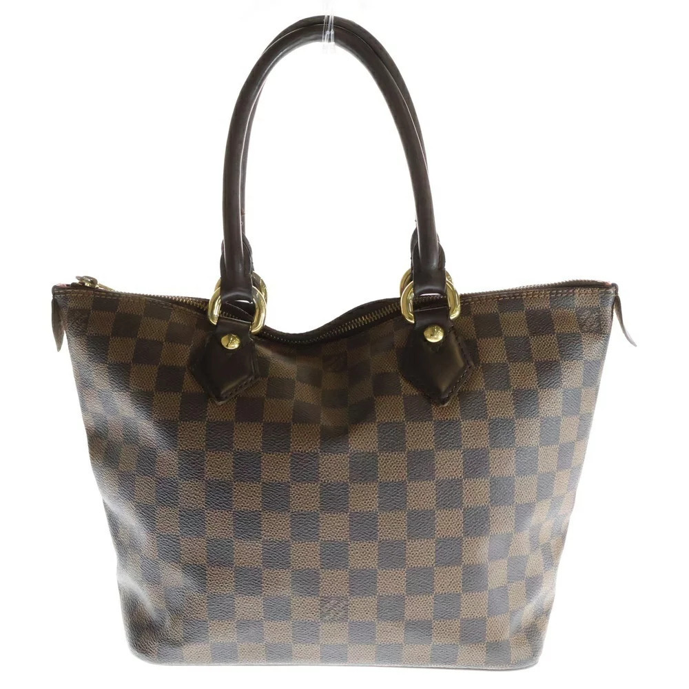 Louis Vuitton Damier Bag Leather Saleya Handbag Brown Tote